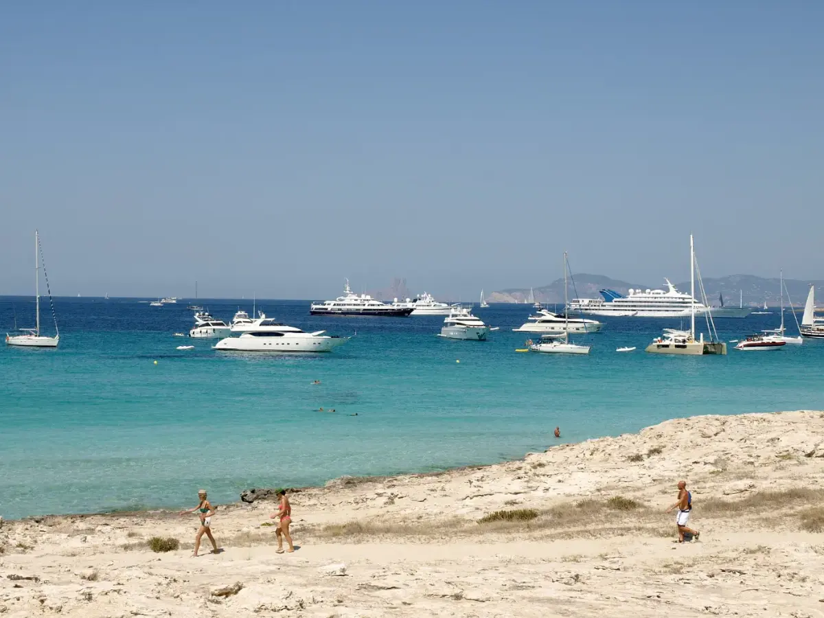 Ses Illetes Formentera per Motorboot